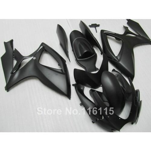 Fairing kit for Suzuki GSXR 600 750 K6 K7 2006 2007 all matte black fairings set GSX-R600 GSX-R750 06 07 NG47