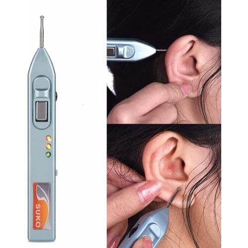SUKO XS-100A Auricularpoints Acupuncture Point Search Ear Detection Pen Ear Acupoint Search Ear Auriculotherapy Vaccaria Seeds