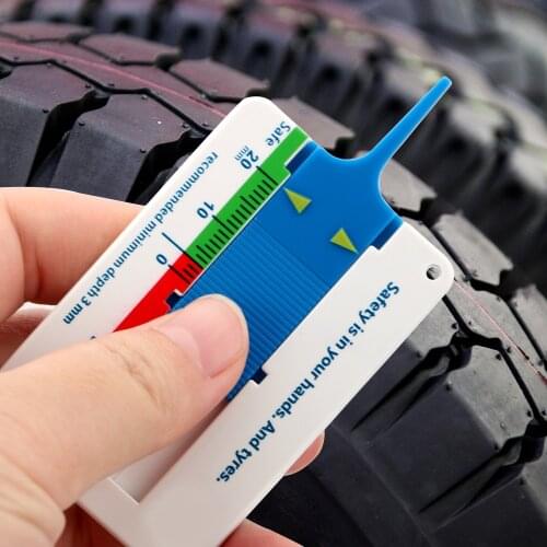 Tread Piece Caliper Gauge Cursor Depth Caliper Tire Pattern Depth Gauge 0-20mm Mini Portable Tool for Car Repair