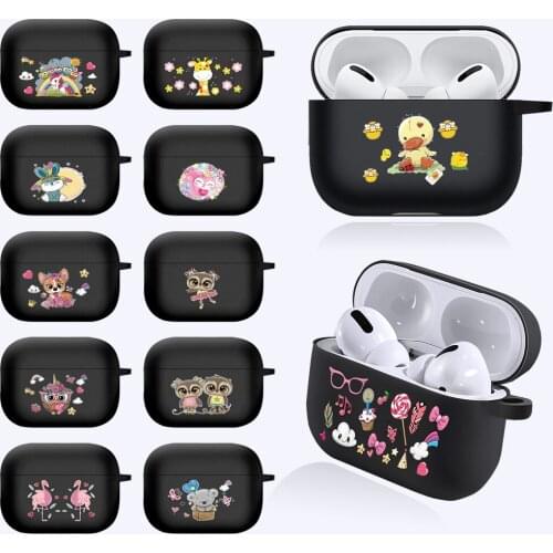 Silicone Cover for Apple Airpods Pro Earphone Coque Soft Protector Fundas Airpods Pro3 Cute Print Pattern Case