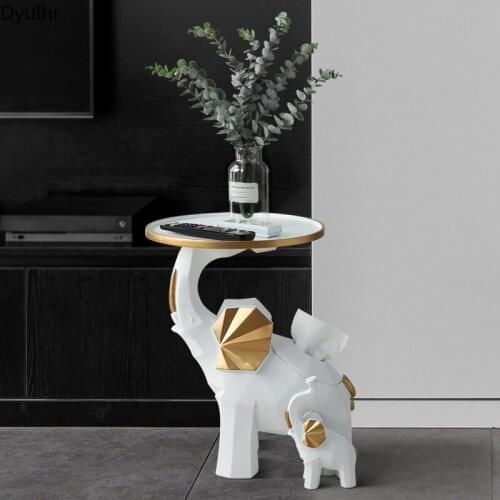Modern simplicity Elephant Floor-standing Storage Tray Resin Crafts Housewarming Gifts Home Living Room Tissue Box Decoration