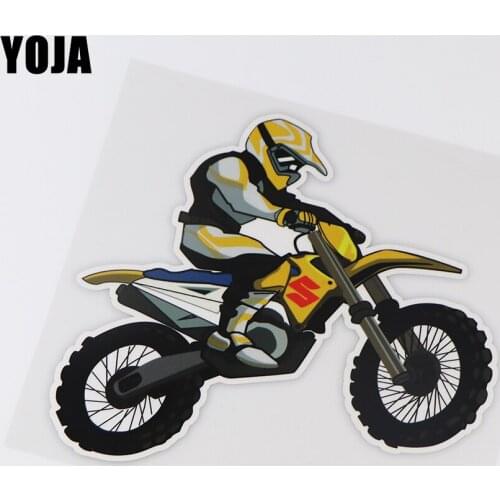 YOJA 16.5X16CM Creative Vinyl Car Stickers Decals Fun Motociclisti Personality ZT3-0084