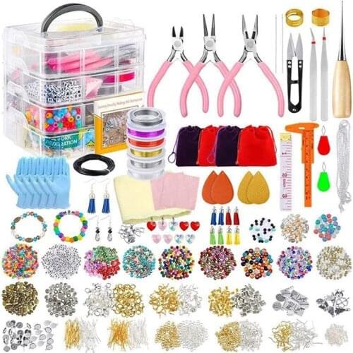 Kili Jewelry Making Kit for Complete Bracelet Making Supplies Tool with Sturdy Case for Bracelet Earrings Making Great Gift
