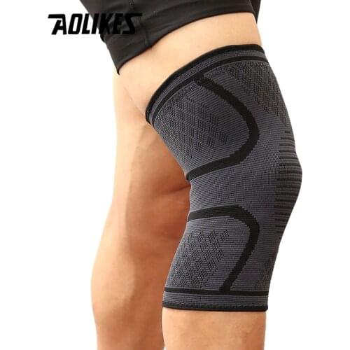 Running Protect Knee Compression Sleeve Elbow Pads Cycling Aolikes Knee Support Fitness Knee Pad Knee Brace Elastic Nylon Sport