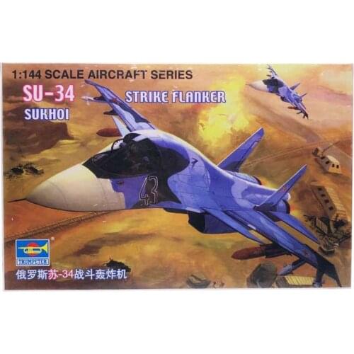 1: 144 Russian Su34 Bomber Military Assembled Aircraft Model