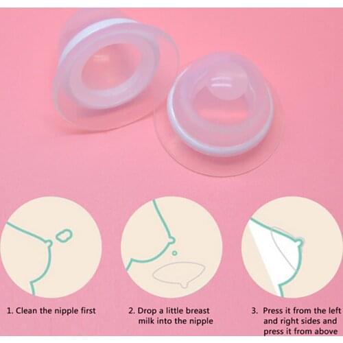 High Quality 1 Pair Silicone Nipple Corrector Nipple Clip For Flat Inverted Nipples Braces Niplette Correction Clamps Corrector