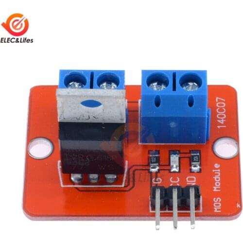 1Pcs 0-24V Top Mosfet Button IRF520 MOS Driver Module For Arduino MCU ARM For Raspberry pi