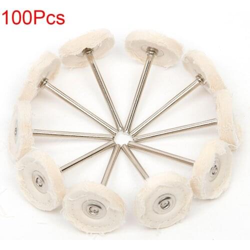 100Pcs Cloth Polishing Wheel Buffer pad Cotton for Buff Dremel Accessory for jewelry mold cavity medical equipmen antique bronze