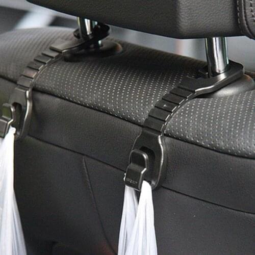 2pcs Universal Auto Car Headrest Seat Back Hooks Hangers Organizer Universal Multifunction Storage Hooks House Storage Hook