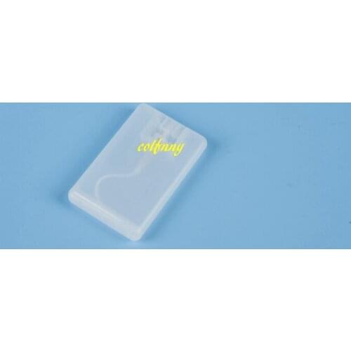 2000pcs/lot Fast shipping 20ml Plastic Credit Card Shape Pocket Perfume Bottle Women Cosmetic Container Small Spray Packaging