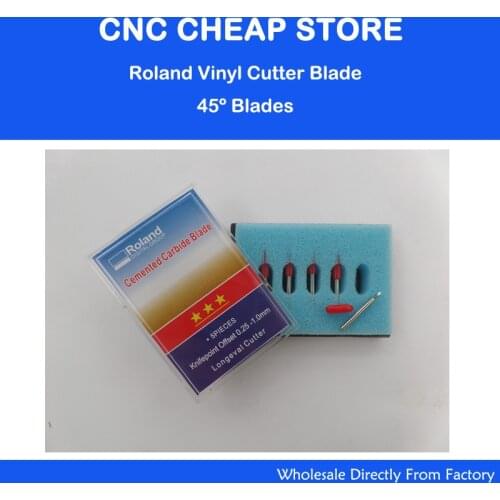 6sets(30pcs)/Lot 45 Degree High Quality Roland Blades General Lettering knife for Roland GX-24 Cutting Plotter Blade Free
