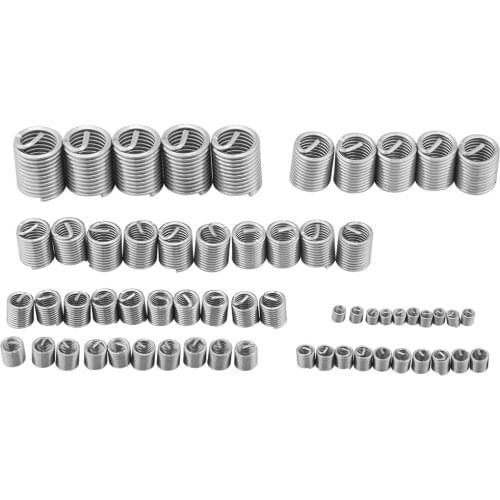 Brand New 60pcs High Quality Stainless Steel Multifunction Wire Screw Sleeve Thread Repair Kits For M3 M4 M5 M6 M8 M10 M12