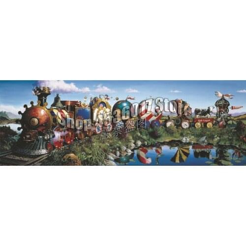 5D Diy Diamond Painting Cross Stitch Story Trains Fairy landscape canvas Diamond Embroidery Mosaic Needlework Home Decoration