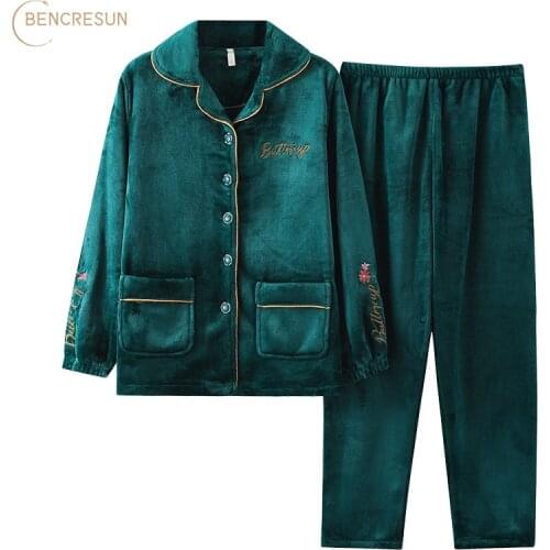 Женские фланелевые пижамы Bencresun China At AliExpress