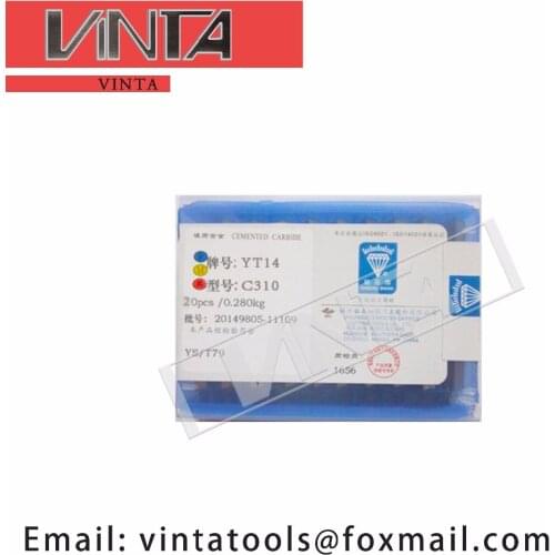 Free shipping high quality 20pcs/lots C310 YG6/ YG8/ YW1/ YW2/ YT5/ YT14/ YT15 cnc carbide welding inserts