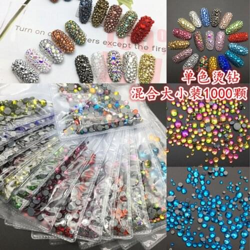 Swarovsky 1440Pcs Mix size Hotfix Rhinestones Shiny Crystal AB Flatback stone SS6-SS30 for Clothes DIY Decs Manicure Accessories