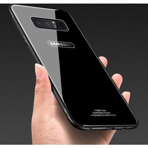 Shockproof Tempered Glass Case For Samsung Galaxy S8 S9 S10 Plus Silicon Edge Cover For Samsung Note 8 9 10 Pro Coque Funda Capa