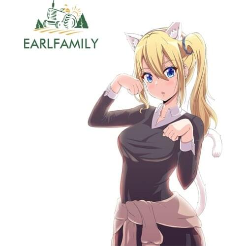 EARLFAMILY 13cm x 8cm for Ai Hayasaka Kaguasama Love Is War Car Stickers Creative Vinyl Decals Anime Scratch-Proof Car Label