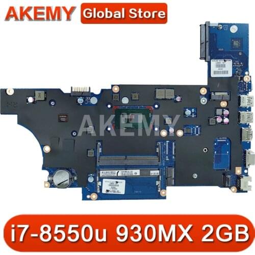 For HP ProBook 450 G5 Laptop Motherboard With SR3LC i7-8550u 930MX 2GB L00825-601 L00825-001 DA0X8CMB6E0 100% Tested Fast Ship