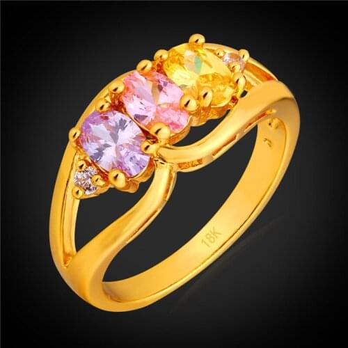 Kpop Rings With Cubic Zirkonia For Women
