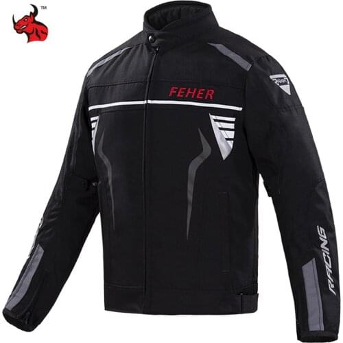 Motorcycle Jacket Men Windproof Chaqueta Moto Motorbike Riding Jacket Waterproof Protective Gear Black Moto Clothing M-4XL