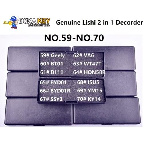 LiShi 2 in 1 Finder 2in1 Geely BT01 B111 VA6 WT47T HON58R SSY3 ISU5 YM15 KY14 Lock Pick and Decoder locksmith tool