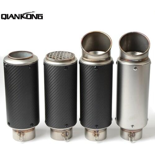 Lser Mark Motorcycle Modified Muffler Carbon Fiber Exhaust Pipe For YAMAHA FZ6 HONDA CBR900RR CBR1000RR CBR954RR
