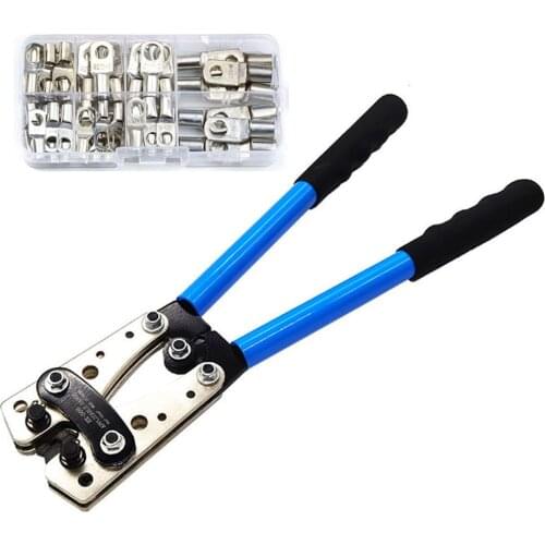 HX-50B 60pcs Wire Crimp Terminal Assortment Car Auto Copper Ring Connector Bare Cable Battery Terminal Soldered Connectors Kit