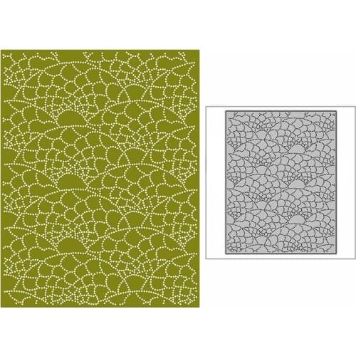 New Spotted Fish Scales Arch Craft Embossing Mold 2021 Metal Cutting Dies for DIY Decor Scrapbooking Album Card Making No Stamps