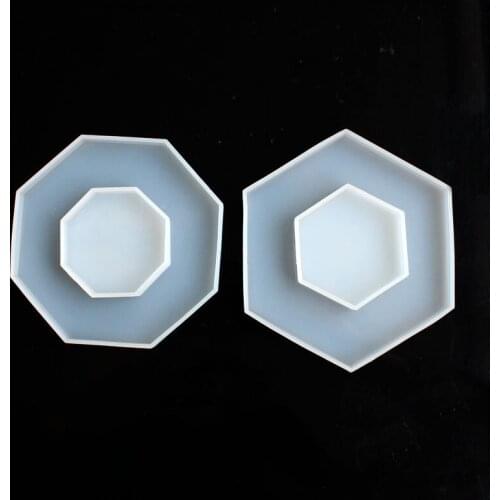 DIY Crystal Drop Mold Hollowed-out Silica Gel Table Coaster Mold