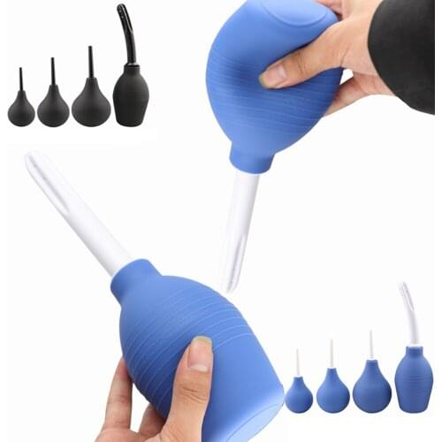 Sex Furniture Large Capacity Anal Vagina Cleaner Douche Bulb Syringe System Enema Head Nozzle Tip Plug Anus Gay Adults Only Toys