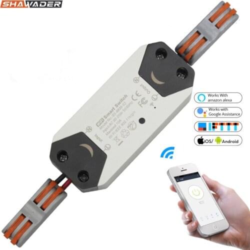 Smart WiFi Relay Light Switch Wireless On-Off Remote Timer Controller for Household Appliance Work with Alexa Google Home IFTTT