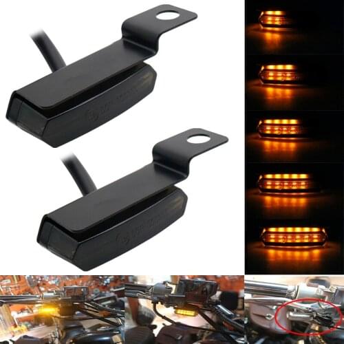 Universal Mini LED Turn Signal Light Flowing Water Blinker Flashing Indicator For Harley Yamaha Cafe Racer Scooter ATV Motocross