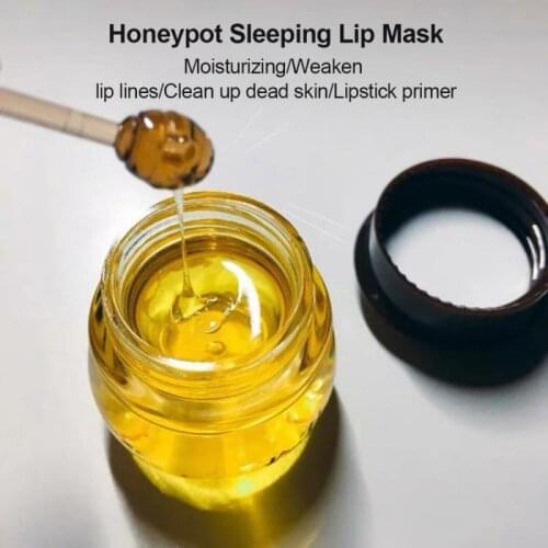 Propolis Moisturizing Lip Mask Lip Balm Nourishing Anti-wrinkle Lip Care Anti-cracking Unisex Lip Mask Honey Lip Mask Gel TSLM1