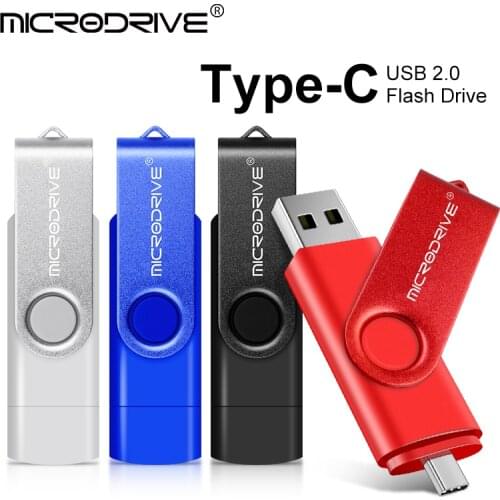 High Speed Type-C OTG USB flash drive 64GB 32GB 16GB 8GB 4GB external storage Micro USB Stick 128G 256GB pendrive for phone