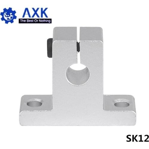 10pcs/lot SK12 12mm linear bearing rail shaft support XYZ Table CNC Router SH12A