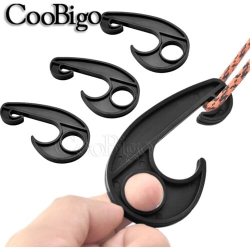 10pcs Shock Rope Hook Bungee Cord Hooks for Elastic Rope Ties Backpack External Strap Bag Luggage Camping Tent Canvas Accessory