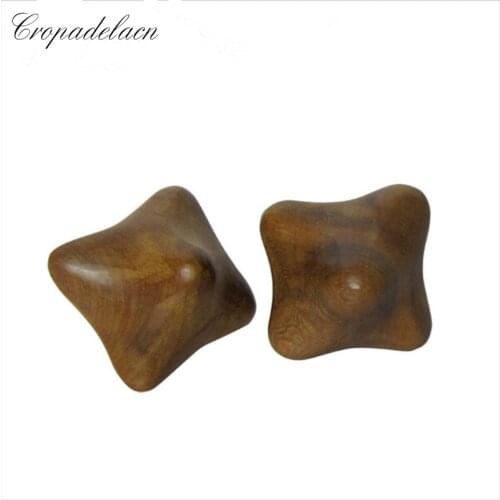 12pc Antistress Vietnam fragrant wood hexagonal acupuncture hand massage ball roller massager acupuncture blood circulate health