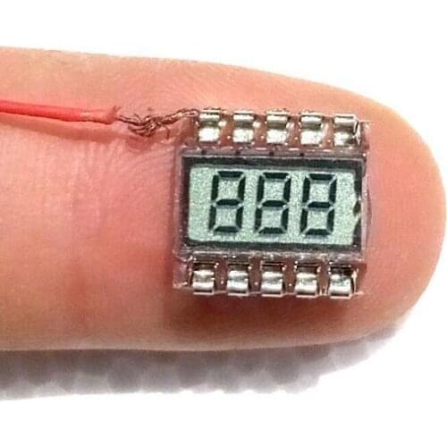 3 digits The smallest LCD screen gray bkacklight black words 11.5*10.3mm 10PIN customized display