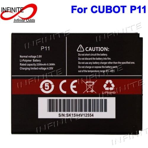 For CUBOT P11 Battery Bateria Batterij Accumulator AKKU 2200mAh