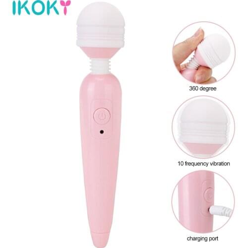 AV Magic Wand Female Masturbator Dildo Vibrator Stick Wireless 10 Speed Clitoral Stimulator G Spot Vagina Vibrator