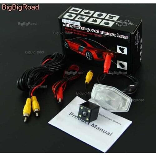 BigBigRoad Car Intelligent Dynamic Track Rear View Camera Reversing Backup Camera For Honda HRV HR-V Vezel 2013 2014 2015 2016