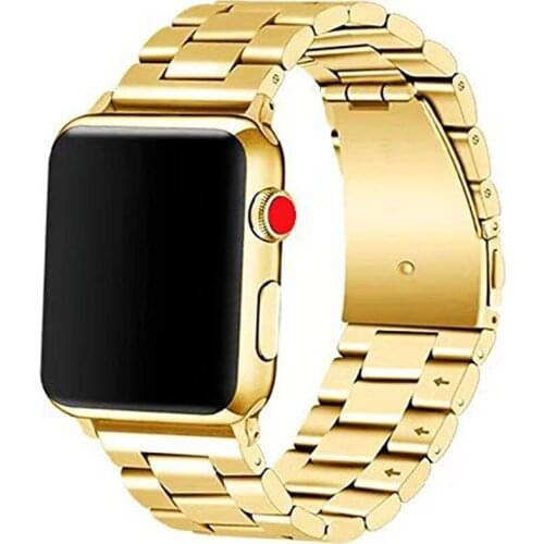 Metal Loop Bracelet Stainless Steel band For Apple Watch series 12 3 42mm 38mm Bracelet strap for iwatch series 4 5 40mm 44mm