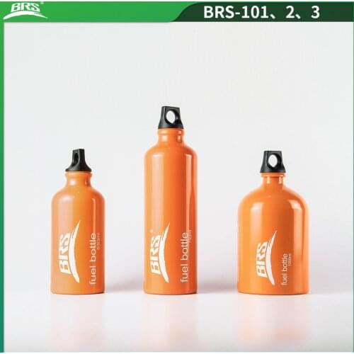 BRS-101 530ml/720ml/1100ml 7072 Aluminum alloy Fuel Storage Bottle for Outdoor Camping Stove Petrol Alcohol Liquid Gas Tank