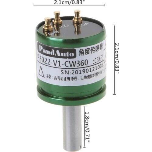 193F Angle Sensor Hall Effect Potentiometer Analog Transducer Rotation Displacement Non Contact Instrument DC 5V