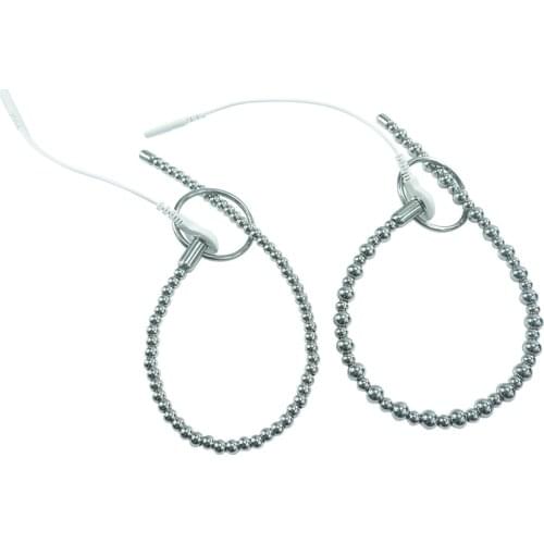 Electric wave physical shock Dia 6mm 8mm Stainless Steel Penis plug masturbation Male Beads Urethral Catheter clitoris sey toys