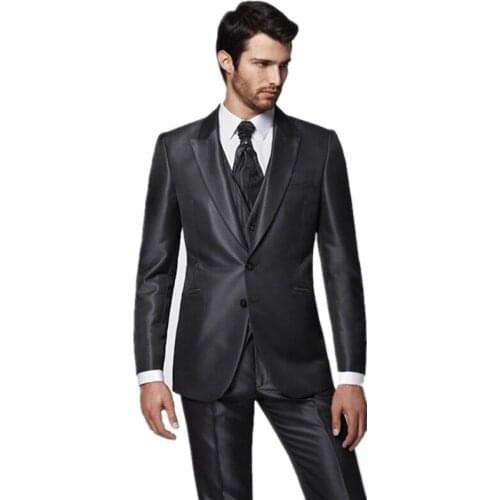 Suit Male 3 Piece Set Business Mens Suits Blazers Large Size Boutique Suit Slim 2021 High-end Formal Fit Party Wedding Regular