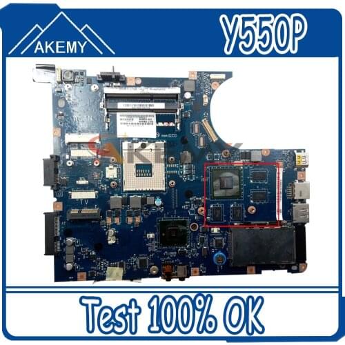 Laptop motherboard For LENOVO Ideapad Y550P Mainboard NIWBA LA-5371P 11011662 HM55 N10P-GS-A2