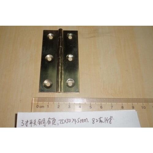 Copper Furniture Hinges 75*50&1.5mm