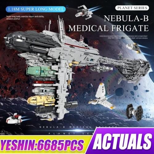 DHL Mould King 21001 6388Pcs Star Toys MOC 5083 UCS Nebulon-B Medical Frigate Model Building Blocks Bricks Kids Christmas Gifts